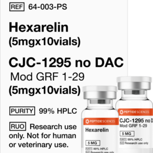 Hexarelin (5mg x 10), CJC-1295 no DAC (5mg x 10)