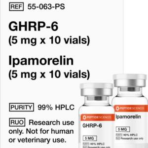 GHRP-6 (5mg x 10), Ipamorelin (5mg x 10)