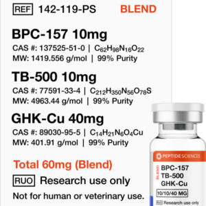 BPC-157, TB-500, GHK-Cu 60mg (Glow Blend)